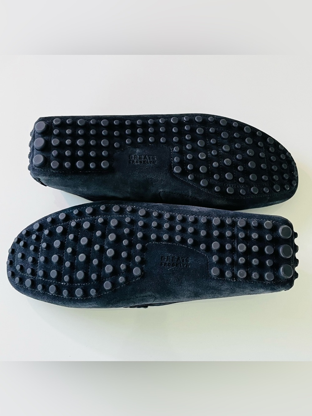Greats Corsa Driver Hand Sewn Penny Loafers Navy Suede Leather Moccasin Men’s 11 - Picture 10 of 12